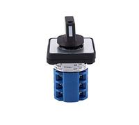 AQHYEBNSR Codificador rotatorio Montaje en Panel Cuadrado Interruptor de Cambio rotativo trifásico 2 Posiciones CA10