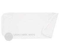 AQIGR Funda Cojín Silla Jardín - Tela Lino 8cm Grosor - Funda Reemplazo con Cremallera Antideslizante para Cojín Cuadrado Cocina/Comedor/Sofá(Blanco,70x40x8cm)