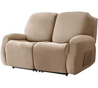AQIGR Terciopelo Funda Sofa Relax 1 plaza/2/3 plazas Reclinable Elástico Funda De Sofá Espesar Electrico Sillón Relax Gatos Perros Niño Protector para Sofá (Color : #7, Size : 2 People (6 Pieces))