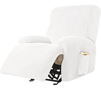 AQIGR Terciopelo Funda Sofa Relax 1 plaza/2/3 plazas Reclinable Elástico Funda De Sofá Espesar Electrico Sillón Relax Gatos Perros Niño Protector para Sofá (Color : #5, Size : 1 Person (4 Pieces))