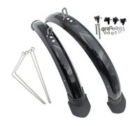 AQIOERH Guardabarros Plegable for Bicicleta de 14 y 16 Pulgadas, for Freno de Disco en V, Guardabarros Delantero y Trasero, ala Plegable(14 Inch Disc Brake)