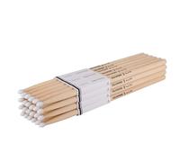 AQJUNONG Baquetas 5B con punta de nailon para batería acústica o electrónica, baquetas de arce 5B para bateristas y principiantes (12 pares)