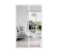 AQKaki Cortina Aislante Magnética 120x230cm, EVA Transparente Cortinas Termica Aislante Frio Cortina Puerta Aislamiento Termico Prueba Viento Impermeable Invierno para Sala Estar Cuarto Baño Balcón