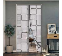 AQKaki Cortina Térmica Magnética, EVA Cortinas Termicas Aislante Frio y Calor Impermeable Cortaviento Puerta Aislamiento Termico Invierno Magnetico Cortina Aislante Balcón Dormitorio Cocina-90x205cm