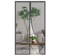 AQKaki Mosquitera Puerta Magnetica Fibra de Vidrio, 190x250cm Apertura Central Puertas Magnética Antimosquitos Cierra Automáticamente Imane Potente Cortina Mosquitera Puerta para Puerta Balcón Salón