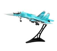 AQMUZE Diecast Escala 1 72 para La Fuerza Aérea Rusa SU34 Avión De Combate Modelo De Metal Juguete Coleccionable Recuerdo(with Base)