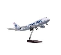 AQMUZE Escala 1 150 para Avión 747 B747 Modelo Aerolínea con Luz Y Rueda Avión Resina Fundido A Presión para Colección Estática(No Light)