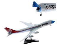 AQMUZE Escala 1 200 para B747-8F LX-VCF Modelo CARGOLUX XX20079C Avión Aleación De Aviación con Pantalla Colección De Tren Aterrizaje