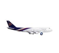 AQMUZE Modelo De Avión Boeing B747 Tailandés A Escala 1 160, Fundido A Presión De Resina, con Luces Y Ruedas, Modelo De Exhibición Estática(No Light b747)
