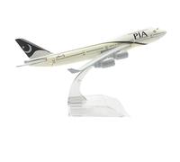 AQMUZE para Pakistán Pia Airlines Boeing 747 Modelo Avión 16cm Aleación Metal Fundido Presión 1 400 Avión Modelo Estático Juguete MX45