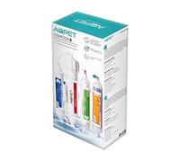 AQPET Osmosis OSMOSY4 - Osmosis de 4 etapas con Resina para producción de Agua osmótica para Acuario, Membrana de 50 galones (190 litros) / día para acuarios, Color Blanco