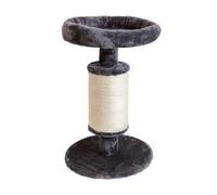 Aqpet Rascador de sisal y Tela con Plataforma, 58 cm de Alto para el máximo Disfrute de su Gato, Color Gris