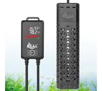AQQA Calentador de acuario sumergible de 1000 W, con protección contra sobretemperatura y vidrio de cuarzo a prueba de explosiones, calentador de acuario sumergible con controlador de termostato LED,