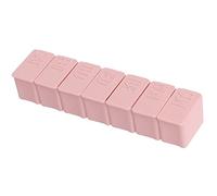 AQQWWER Contenedores para organización 2 unids/set contenedor organizador de almacenamiento de medicina semanal caja de pastillas de viaje caja de malla tableta de drogas distribuidor independiente (