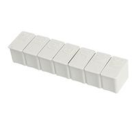 AQQWWER Contenedores para organización 2 unids/set contenedor organizador de almacenamiento de medicina semanal caja de pastillas de viaje caja de malla tableta de drogas distribuidor independiente (