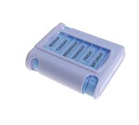 AQQWWER Contenedores para organización 28 Squares Weekly 7 Days Tablet Pill Box Holder Medicine Storage Organizer Container Case Medicine Wallet Travel Box (Color : Azul)