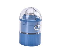AQQWWER Contenedores para organización 4 In 1 Portable Pill Cutter Medicine Powder Splitter Tablet Grinder Storage Box Crusher Multi-functional Pill Case Grinder (Color : Rose Red)
