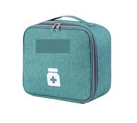 AQQWWER Contenedores para organización Travel Medicine Storage Box Organizer Bag Medical Case Emergency Mini Kit Outdoor First Aid Portable Accessories Supplies Items (Color : C Green L)
