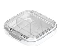 AQQWWER Contenedores para organización Travel Portable Mini Medicine Pill Storage Box Plastic Pill Container Case For Tablets Small Pillbox Organizer Bottle 4/6 Grids (Size : 4 Grids Transparent)