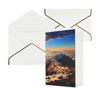 AQRJKHD Mauna Kea - Tarjeta de agradecimiento con sobres, tarjetas de felicitación de cumpleaños para mujeres y hombres, tarjetas en blanco para todas las ocasiones, tarjetas de felicitación para