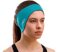 Aqtivaqua Banda de Natación - Cubierta de Protección de Banda para Los Oídos de Natación - Diadema de Natación para Adultos Hombres Mujeres Niños Bebés Pequeños Mantenga Los Tapones (Verde, X-Grande)