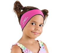 Aqtivaqua Banda de Natación - Cubierta de Protección de Banda para Los Oídos de Natación - Diadema de Natación para Adultos Hombres Mujeres Niños Bebés Pequeños Mantenga Los Tapones (Rosa, Grande)