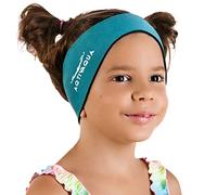 Aqtivaqua Banda de Natación - Cubierta de Protección de Banda para Los Oídos de Natación - Diadema de Natación para Adultos Hombres Mujeres Niños Bebés Pequeños Mantenga Los Tapones (Verde, Mediano)