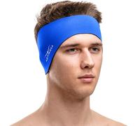 AqtivAqua Diadema de natación, Banda de protección para los oídos, para niños, Adultos, Hombres, Mujeres, niños pequeños, Tapones para los oídos (Color: Azul, tamaño: XL)