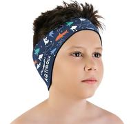AqtivAqua Diadema de natación con protección para los oídos, para niños, adultos, hombres, mujeres, niños pequeños (color: azul P1, tamaño: mediano)