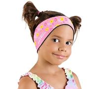 AqtivAqua Diadema de natación con protección para los oídos, para niños, adultos, hombres, mujeres, niños pequeños, tapones para los oídos (color: rosa P1, tamaño: grande)