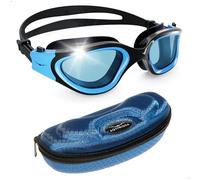 AqtivAqua DX Gafas Natacion Polarizadas Hombre Gafas Piscina Niño Mujer Niña (Azul, Polarizadas)