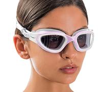 AqtivAqua DX Gafas Natacion Polarizadas Hombre Gafas Piscina Niño Mujer Niña (Rosa blanco, Polarizadas)