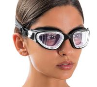 AqtivAqua Gafas Natacion Hombre Gafas Piscina Niño Mujer Niña DX-H (Plateado Metálico B, Lente Fotocromática)