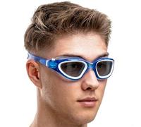 AqtivAqua Gafas Natacion Hombre Gafas Piscina Niño Mujer Niña DX-P (Transparente Azul, Lente Polarizada)