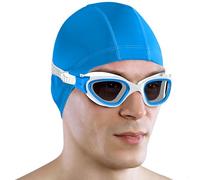 AqtivAqua Gafas Natacion Hombre Gafas Piscina Niño Mujer Niña DX-S (Azul Metálico, Lente de Sombra)