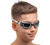 AqtivAqua Gafas Natacion MINI-DX Niño Niña Gafas Piscina Niños (Blanco, Claro)