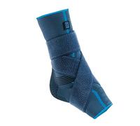 Aqtivo Sport Tobillera elástica con almohadillas de silicona malleolar y correa de figura de ocho - disponible en 3 tamaños (grande - 23 - 26 cm)