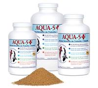 AQUA-5 PLUS+ La nueva generación de bacterias de ácido láctico en polvo | probióticos enzimas vitaminas para estanques de jardín koi estanques de peces peces peces bacterias de 336 g hasta 672 g (510