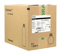 Aqua B. Marrón spül Solución plástica Botella de agua, 6 x 1000 ml estéril