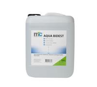Aqua Bidest - Bidón de agua de laboratorio, agua pura de laboratorio, agua de laboratorio, agua destilada 2 veces, desmineralizada por ósmosis