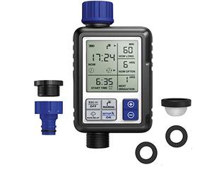 Aqua Control C4110 Digital de Riego con Pantalla Panorámica Extremadamente Fácil, Programador Full Vision 2, Observa Toda la Información de Programación a la Vez, 1 Salida