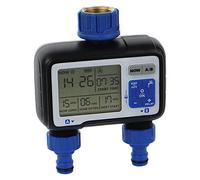 Aqua Control Programador FullVision 2, con Dos Salidas de Riego para el Jardín, Compatible con el 99% de los Grifos de Riego, Con 2 Salidas Independientes y Pantalla con Toda la Información Visible