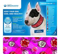 Aqua Coolkeeper Collar Roses L