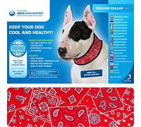 Aqua Coolkeeper Western Collar Refrescante, L, Rojo