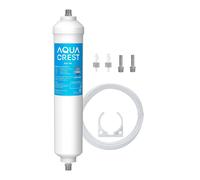 Aqua Crest 5 aos Capacidad -Filtro de lnea de agua en lnea para refrigerador con la idea de accesorios de conexin directa de 1/4 de pulgada para