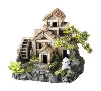 Aqua Della Decoración De Acuario Bonsai Molino De Agua 23x16,5x20 Cm Para Peces