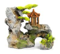 Aqua Della Decoración De Acuario Templo Rocas 23,7cm Peces Ornamentales Inocuos