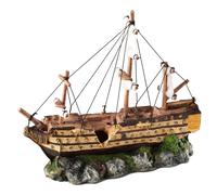 Aqua Della Decoración De Acuario Vela 37x12x28,5cm Para Peces Ornamentales