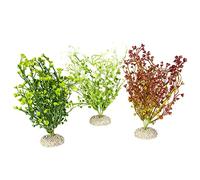 Aqua Della, Planta Artificial Colorida de plástico Flexible BACOPA M - 25 cm, pie Resistente, Ofrece refugios y Lugares de reproducción, Apto para acuarios y terrarios