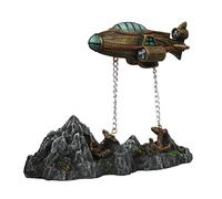 Aqua Della, Steampunksous-Marin Flotante - Decoración para Acuario (20 x 9,7 x 16 cm, Resina de poliéster, no tóxica y PH Neutro, para Acuario, Agua Dulce y Salada, Extremadamente Detallada